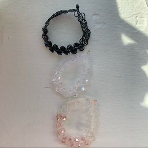 3/$15 💕 Bundle of 90s choker bracelets: lot of 3